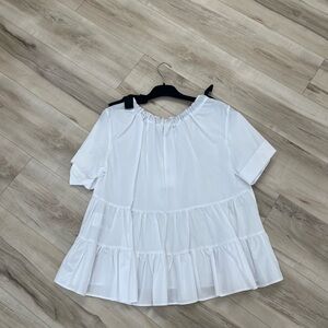 Elegant White Women's Blouse